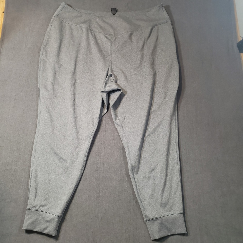 Tek‎ Gear Ultrastretch Joggers Womens 3X Gray Athletic Pants Tapered High Rise